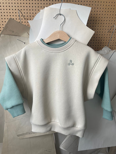 Organic 'Double layer' top. Zero waste project.