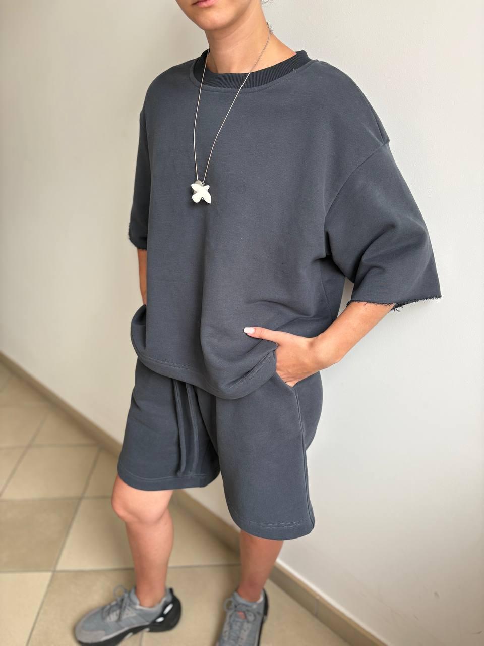 Charcoal shorts, top or set