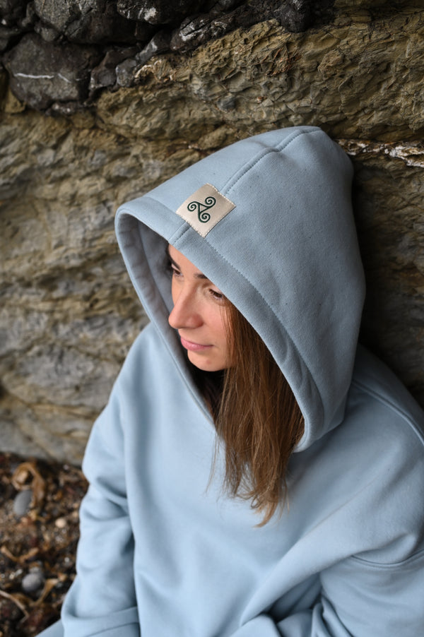 Dingle blue organic hoodie or set