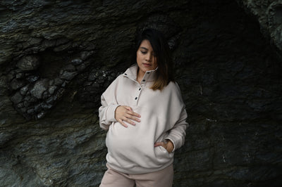 Maternity collar neck top for growing tummy and beyond