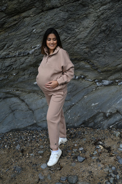 Maternity collar neck top for growing tummy and beyond