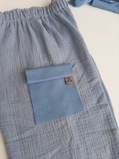Relaxed unisex muslin trousers