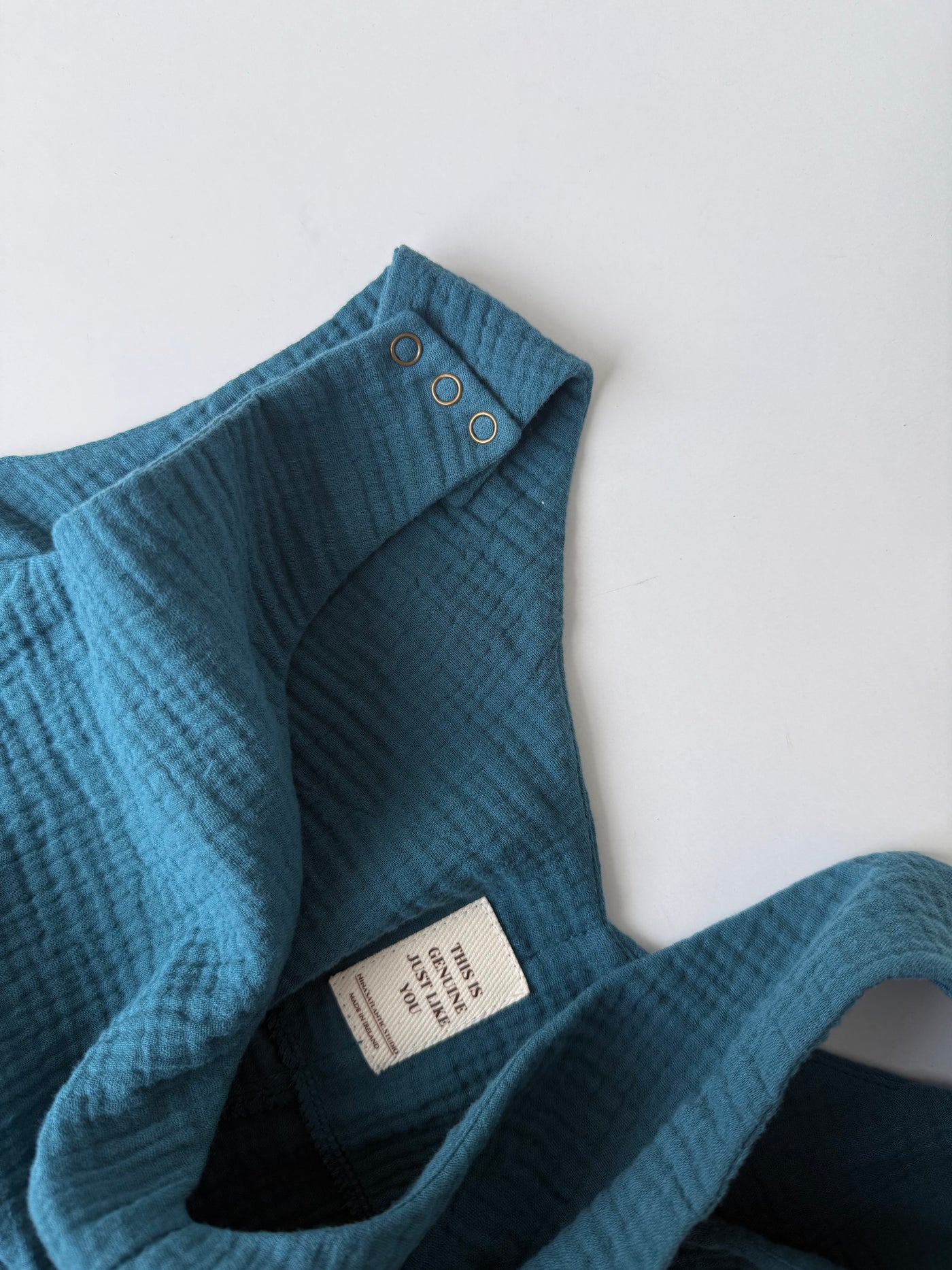Relaxed fit muslin overall