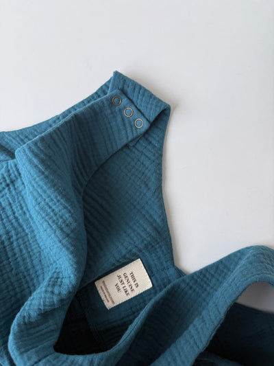 Relaxed fit muslin overall