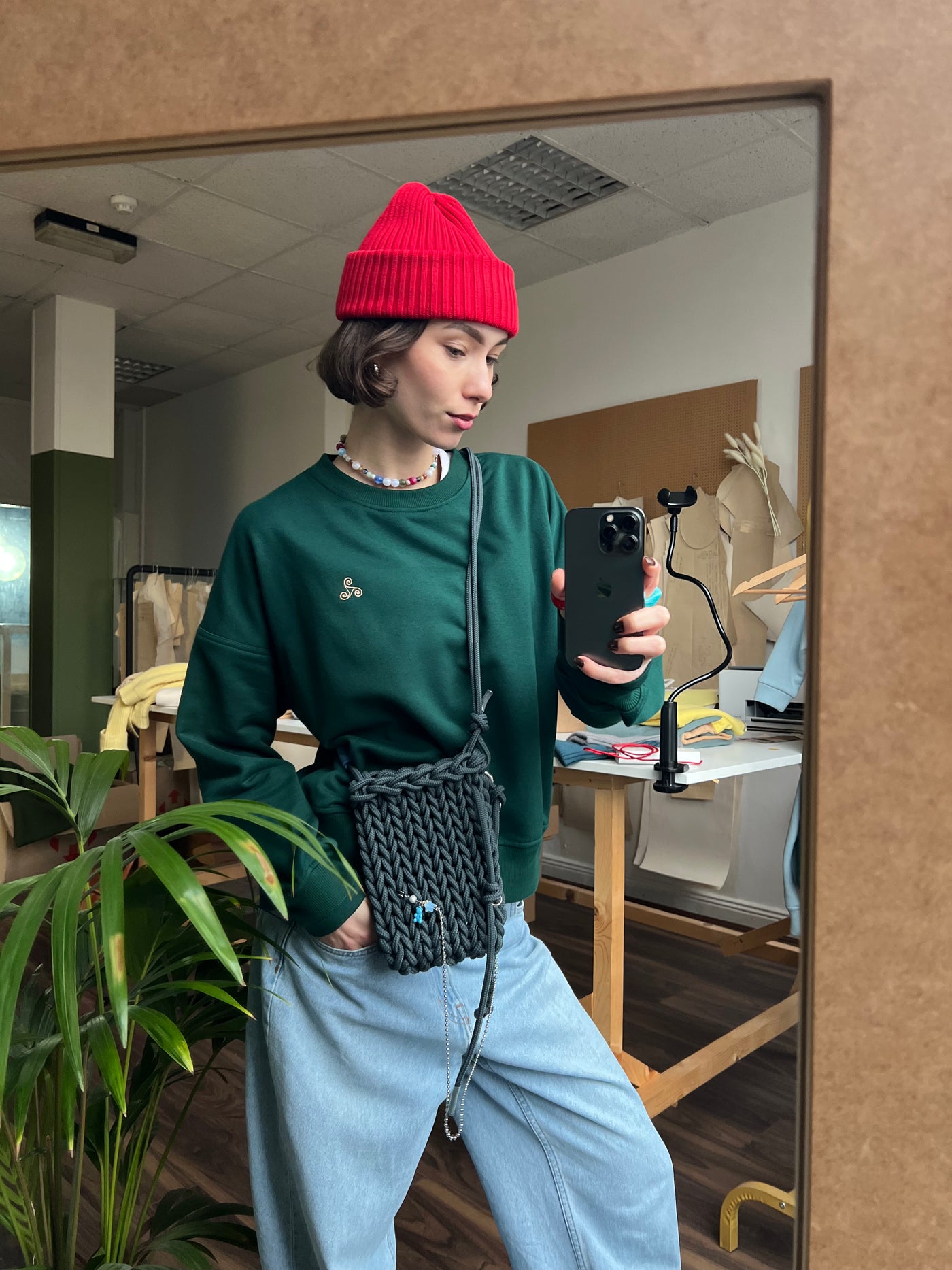 Irish Forest crew neck terry