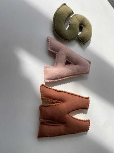 Custom Fabric Name Letters