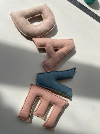 Custom Fabric Name Letters