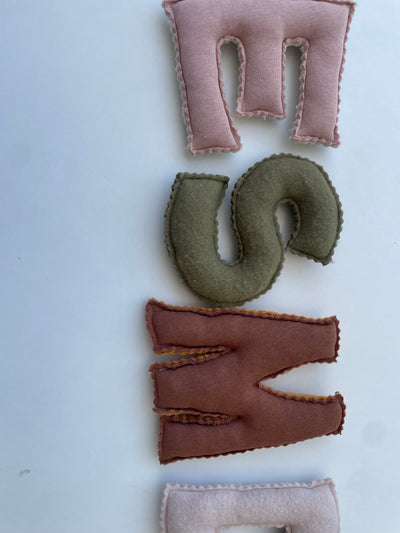 Custom Fabric Name Letters