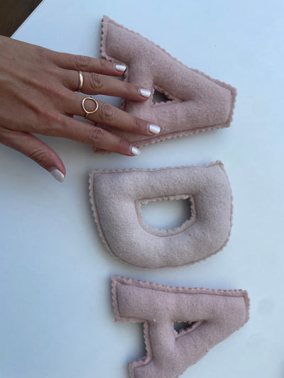 Custom Fabric Name Letters