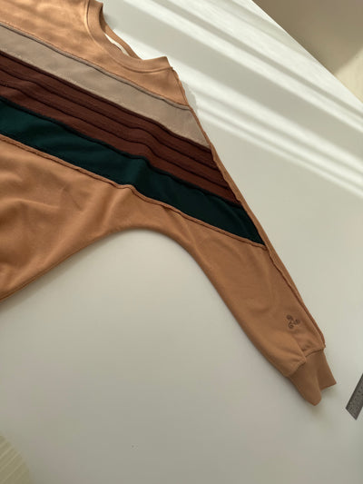 Zero waste crew neck - designer color block
