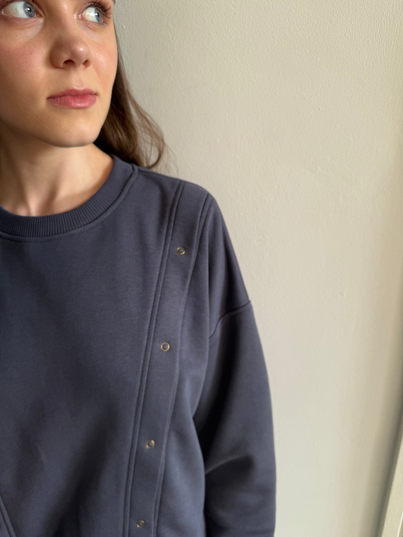 Nursing top / zip or buttons - made by moms