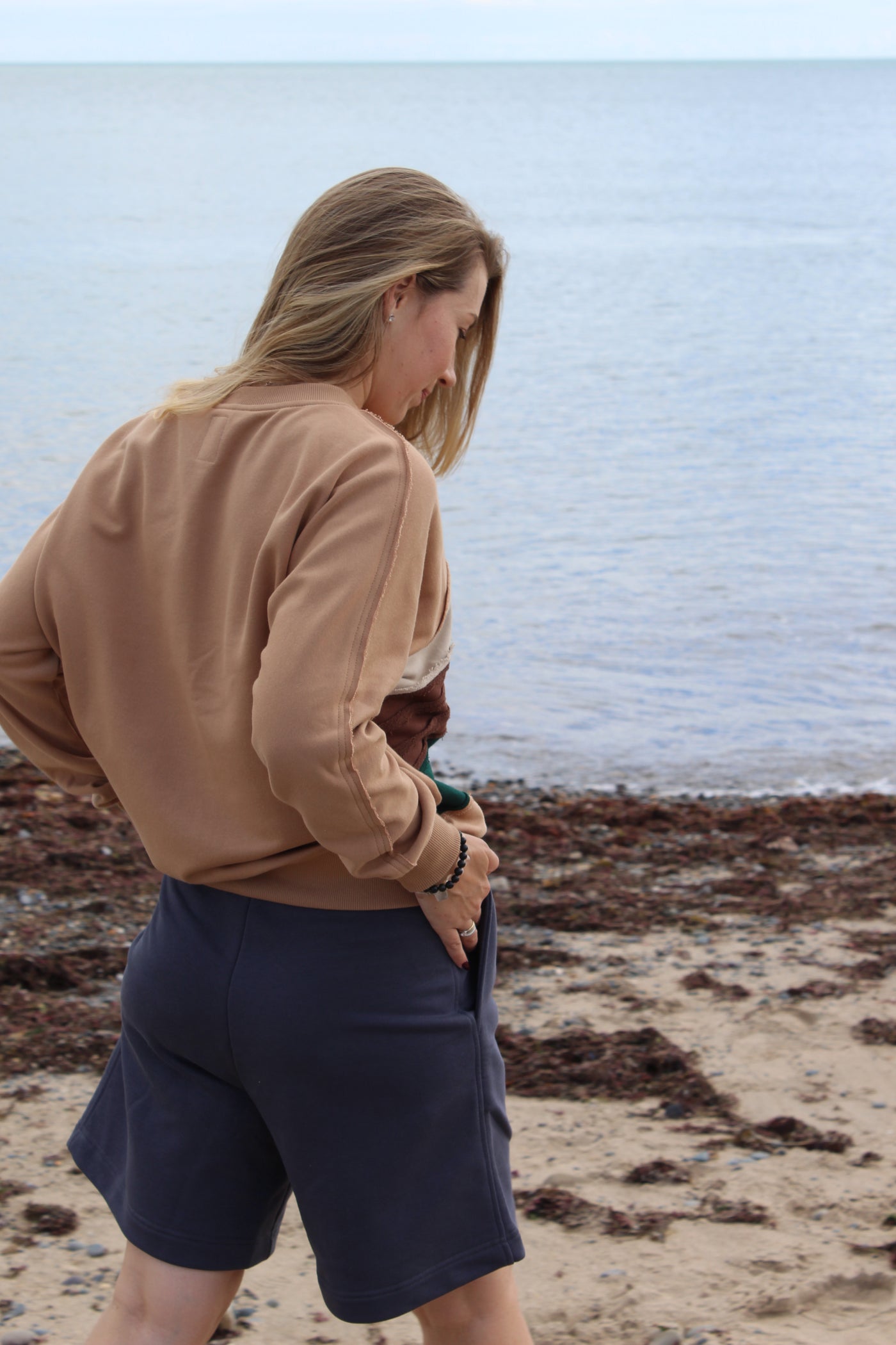 Zero waste crew neck - designer color block