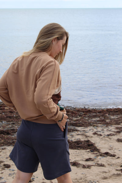 Zero waste crew neck - designer color block