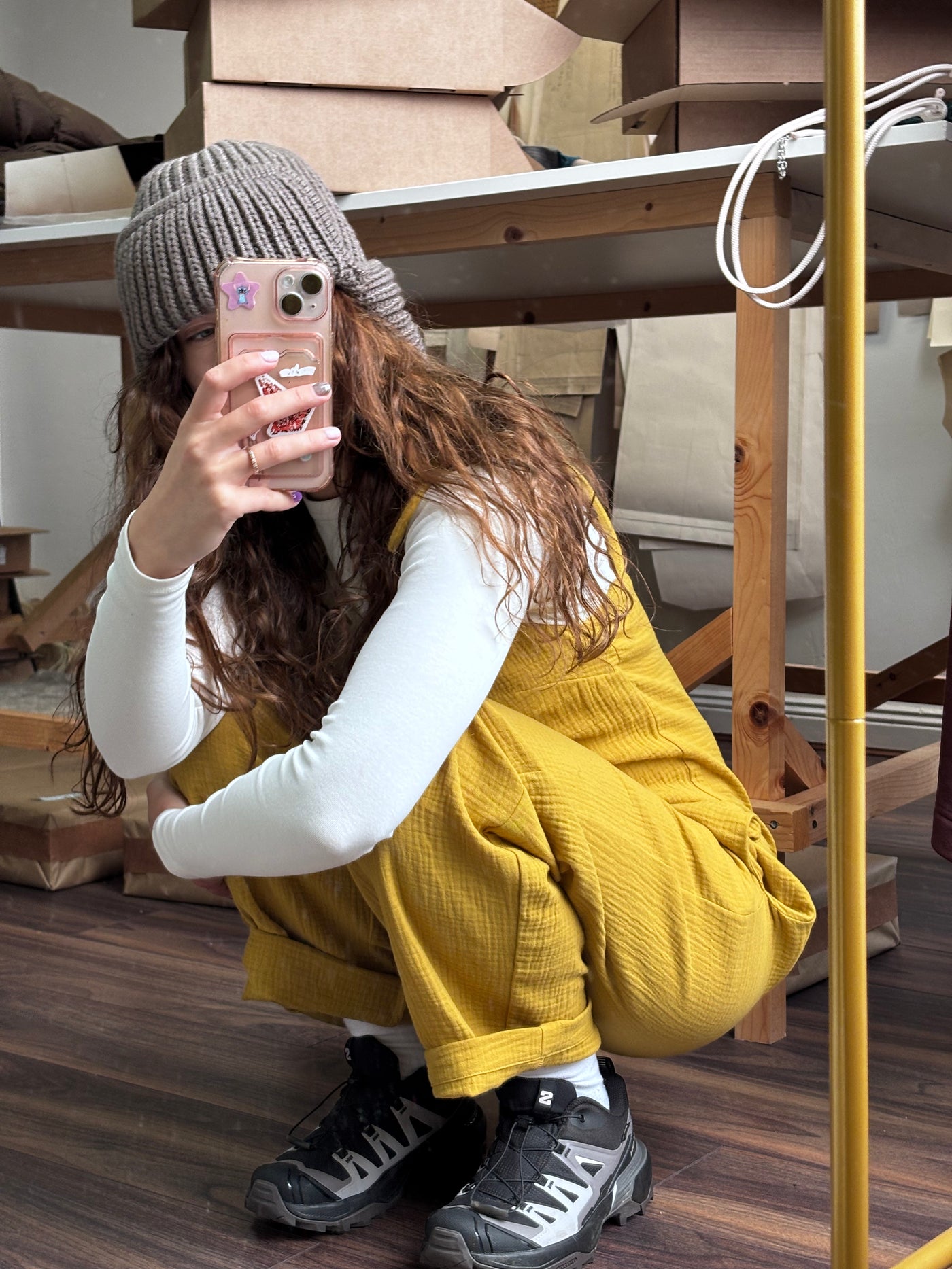 Muslin overall  in Mustard