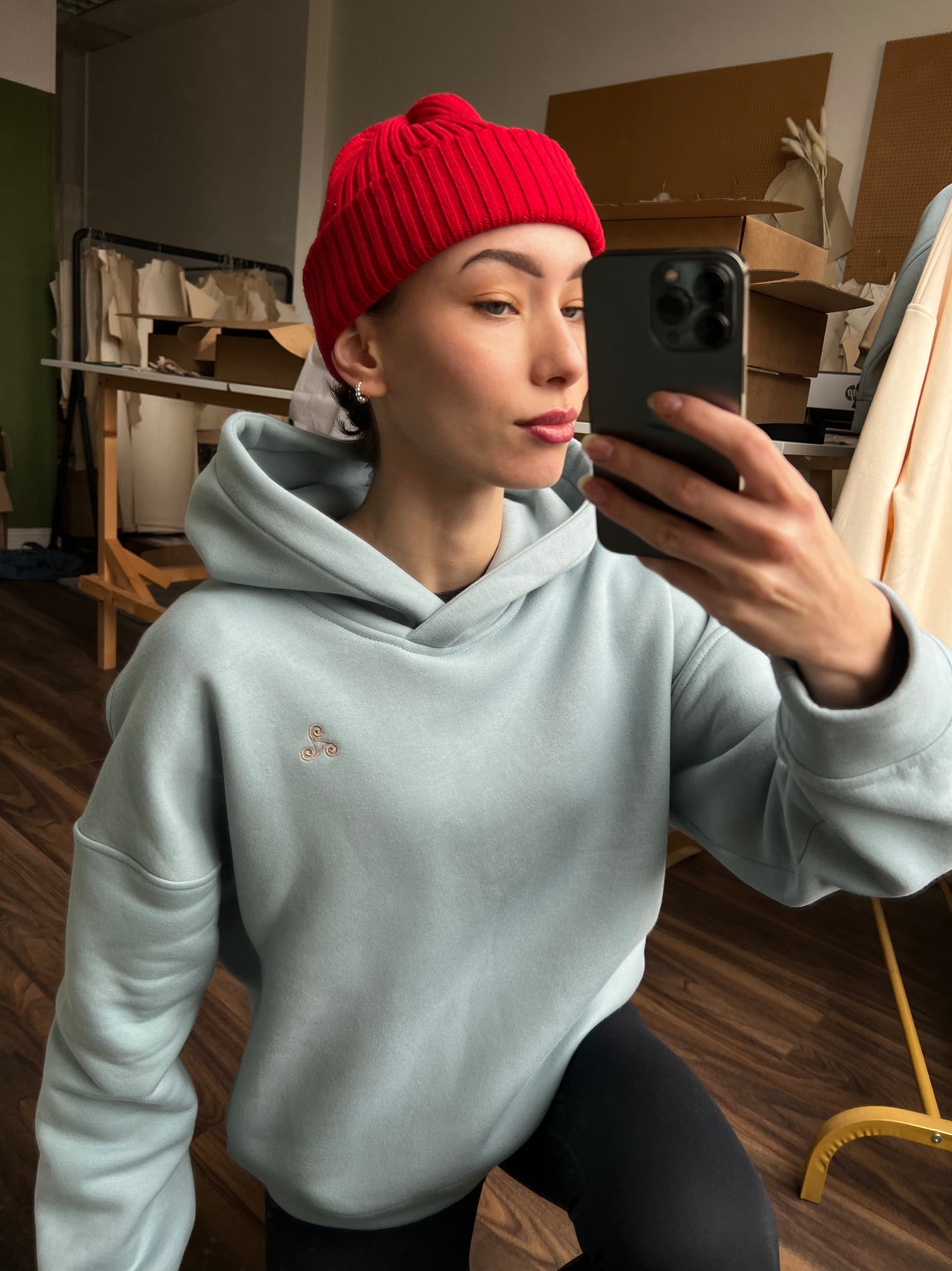 Dingle blue organic hoodie or set