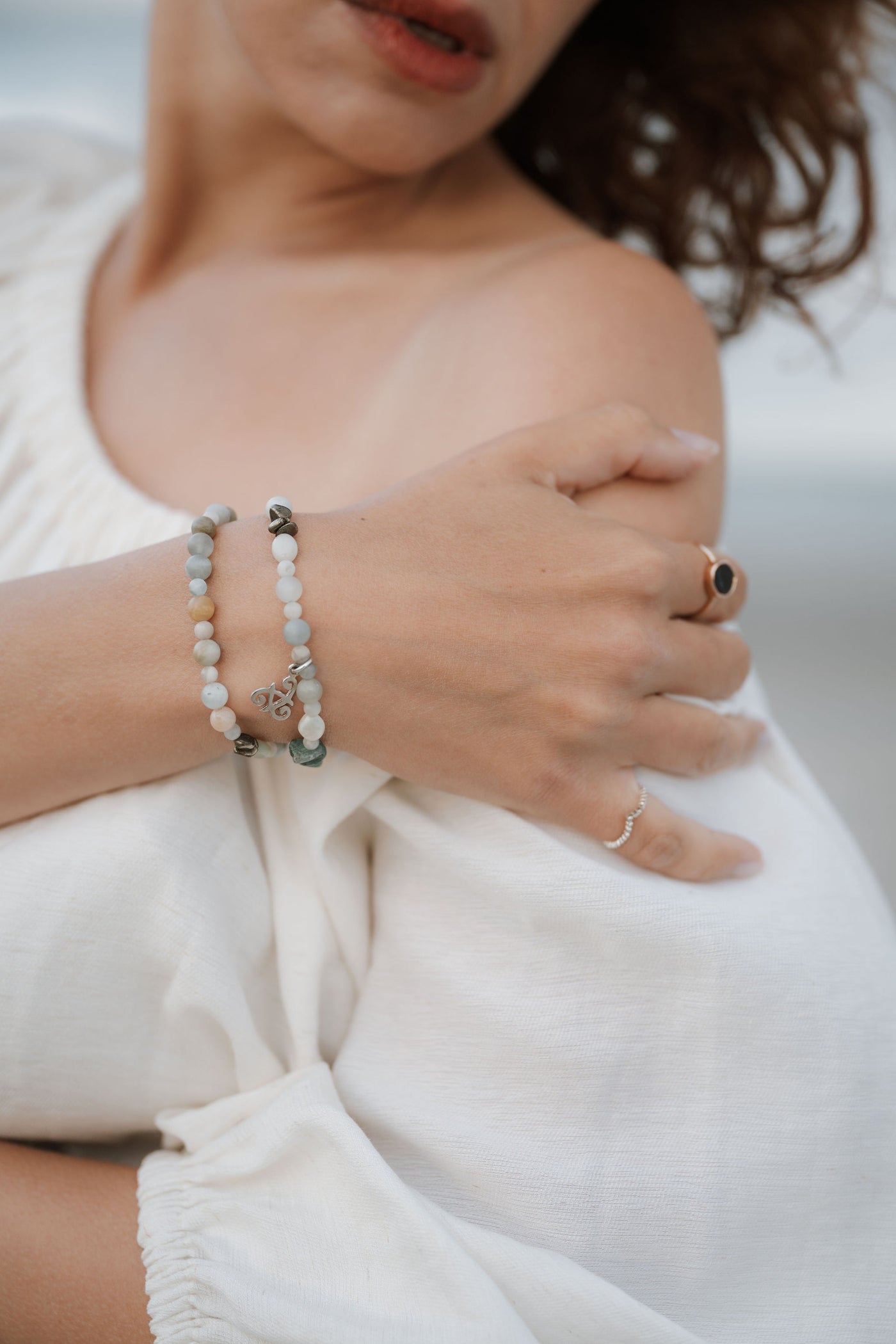 Aquamarine bracelet/choker