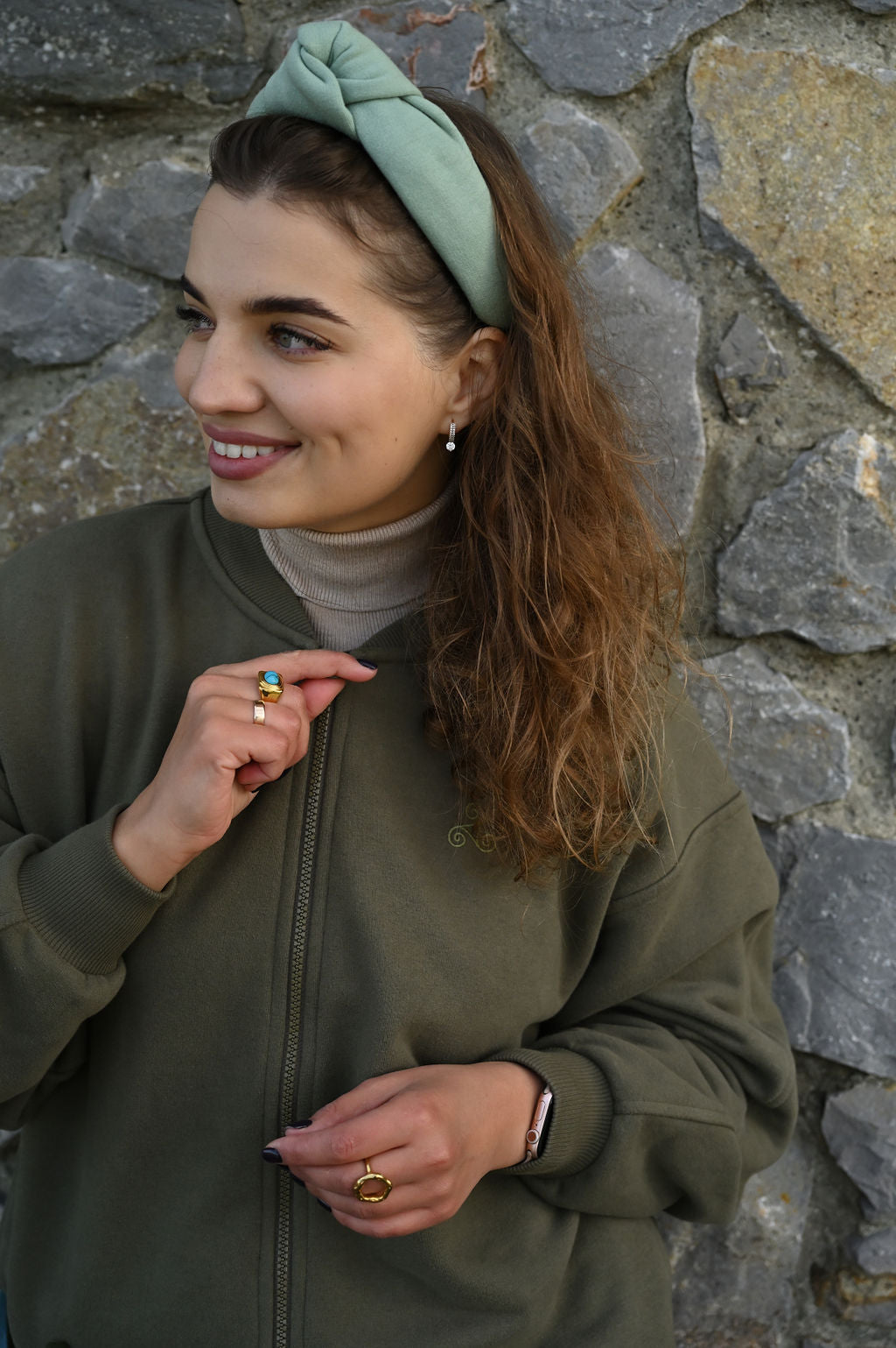 【Kheiki】 BROWN \"Collarless Knit Jacket\" Kheiki】 BROWN 