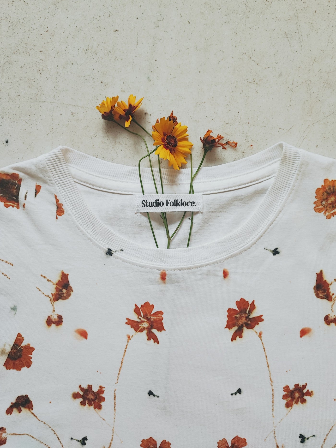 Natural flower dyed long sleeve / Limited Edition