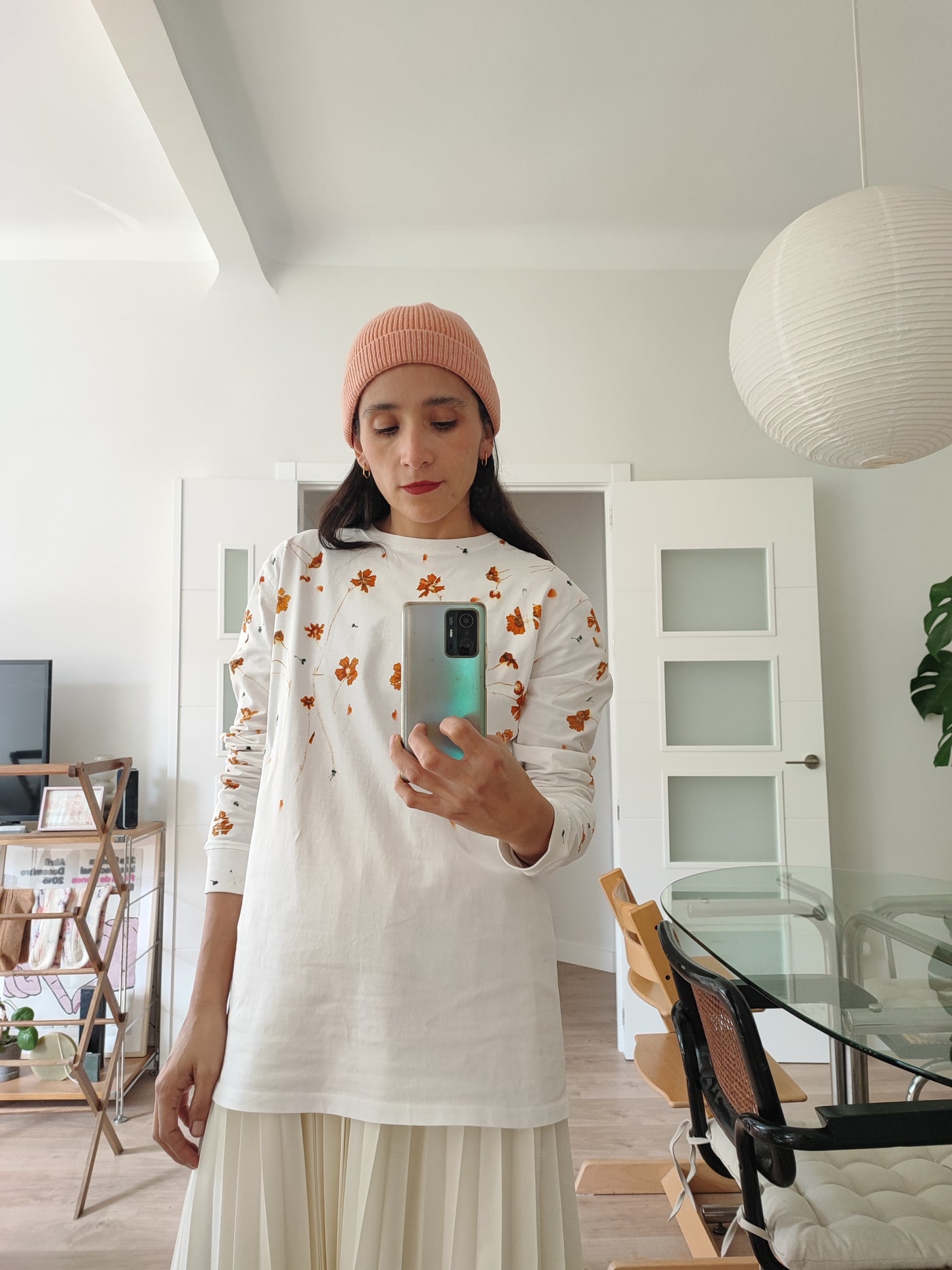 Natural flower dyed long sleeve / Limited Edition